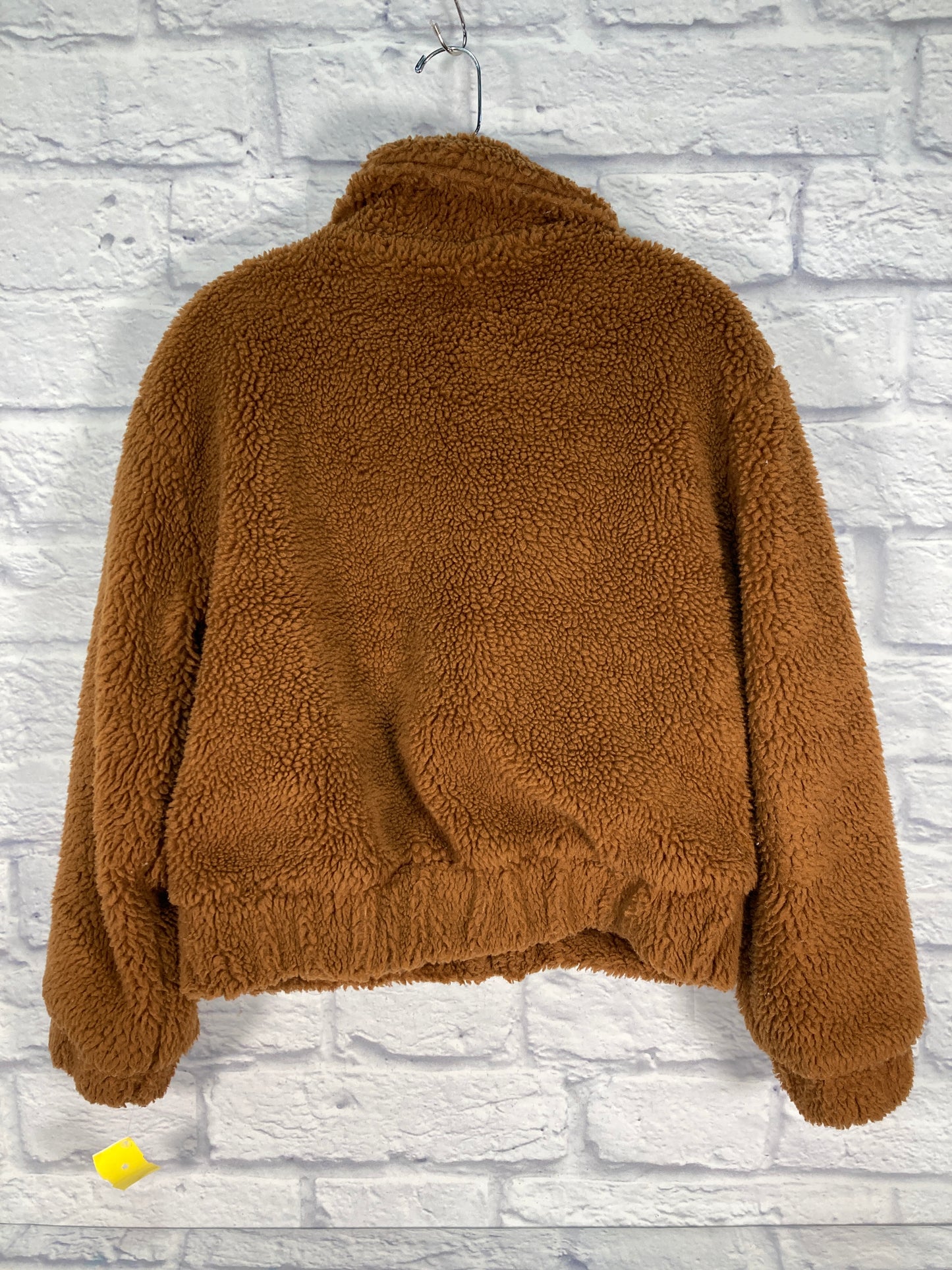 Jacket Faux Fur & Sherpa By Thread And Supply In Brown, Size: S