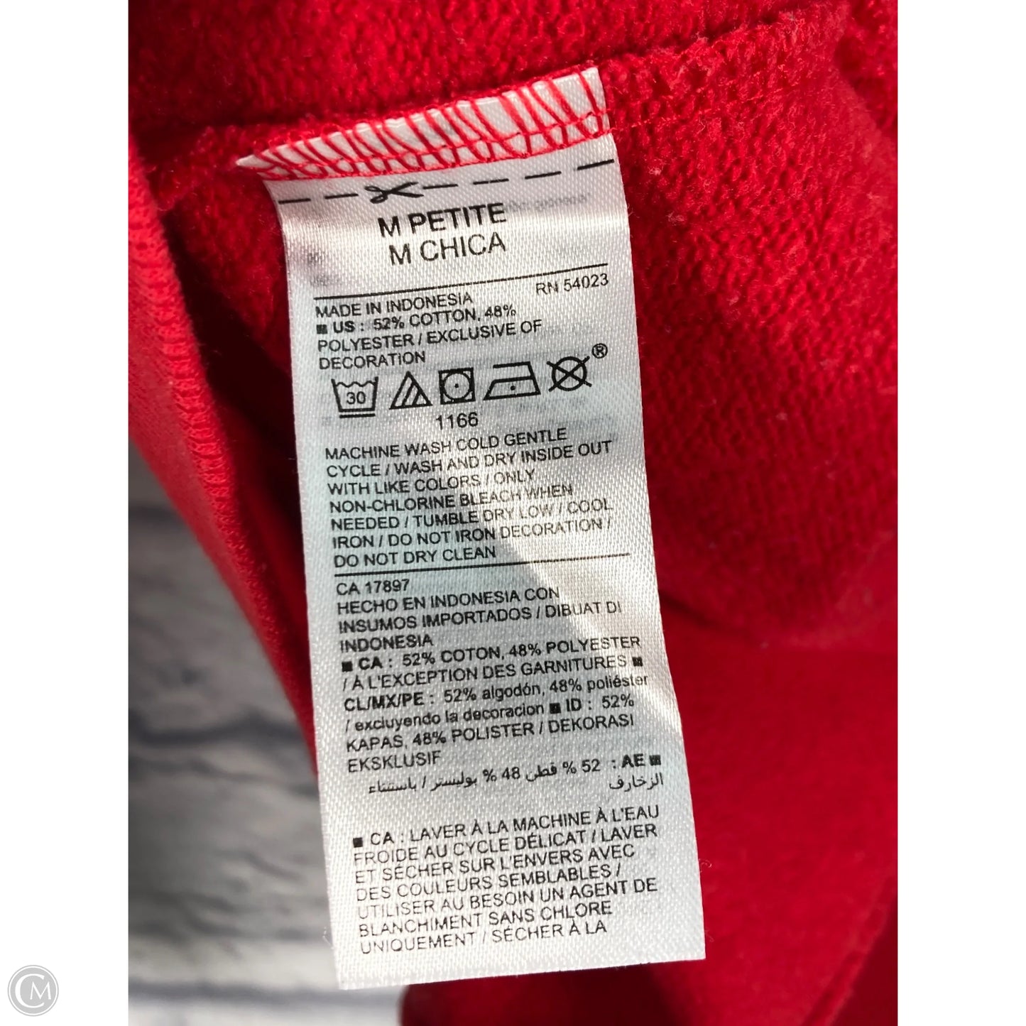 Sweatshirt Crewneck By Old Navy In Red, Size: Mp