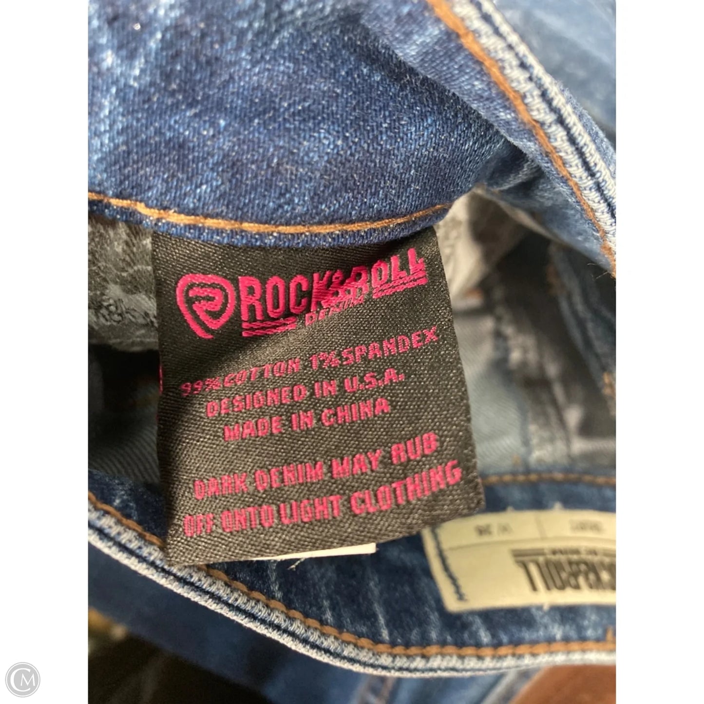 Skirt Maxi By Rock & Roll In Blue Denim, Size: 2