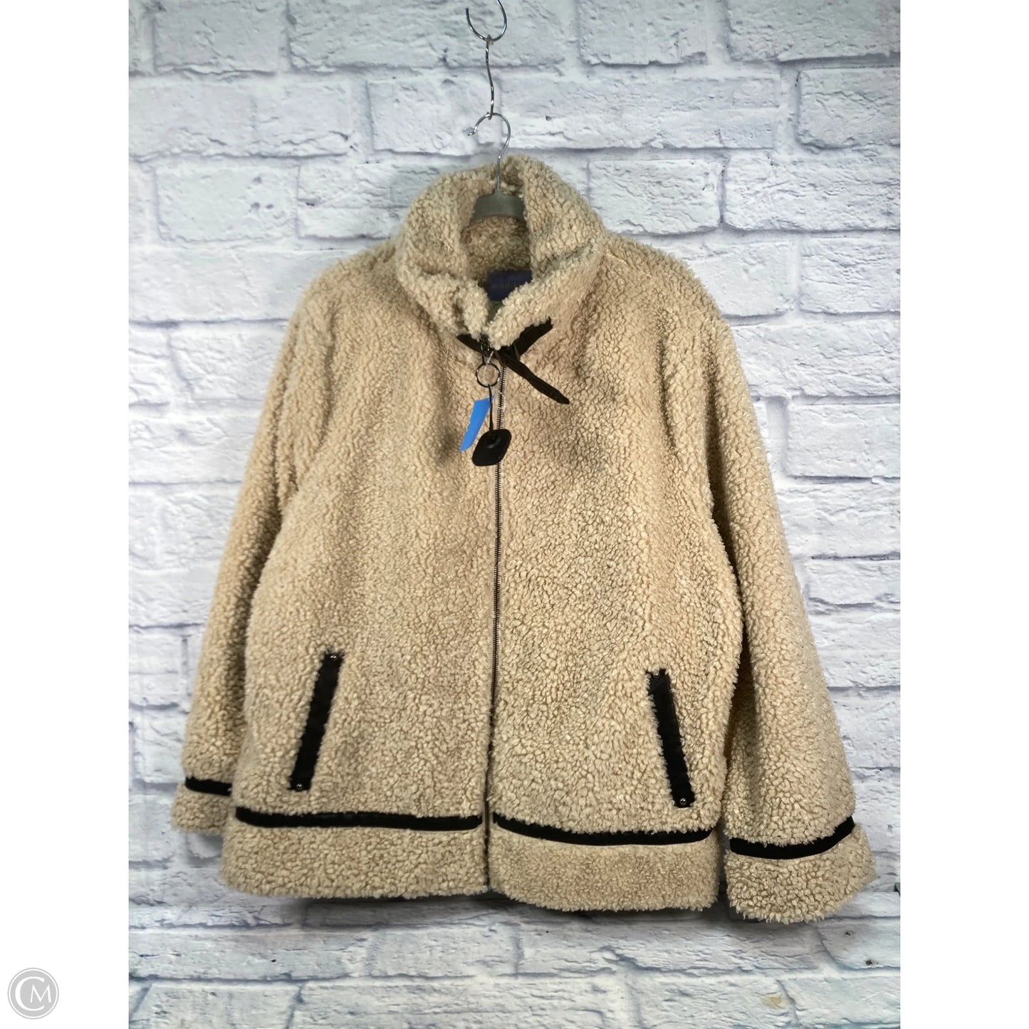 Coat Faux Fur & Sherpa By Madden Girl In Tan, Size: Xxl