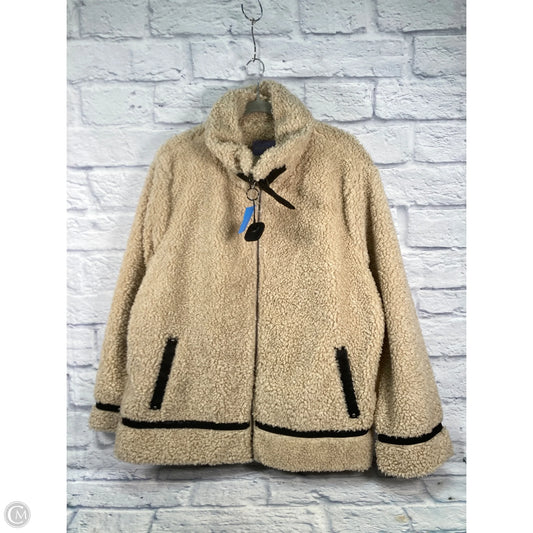 Coat Faux Fur & Sherpa By Madden Girl In Tan, Size: Xxl