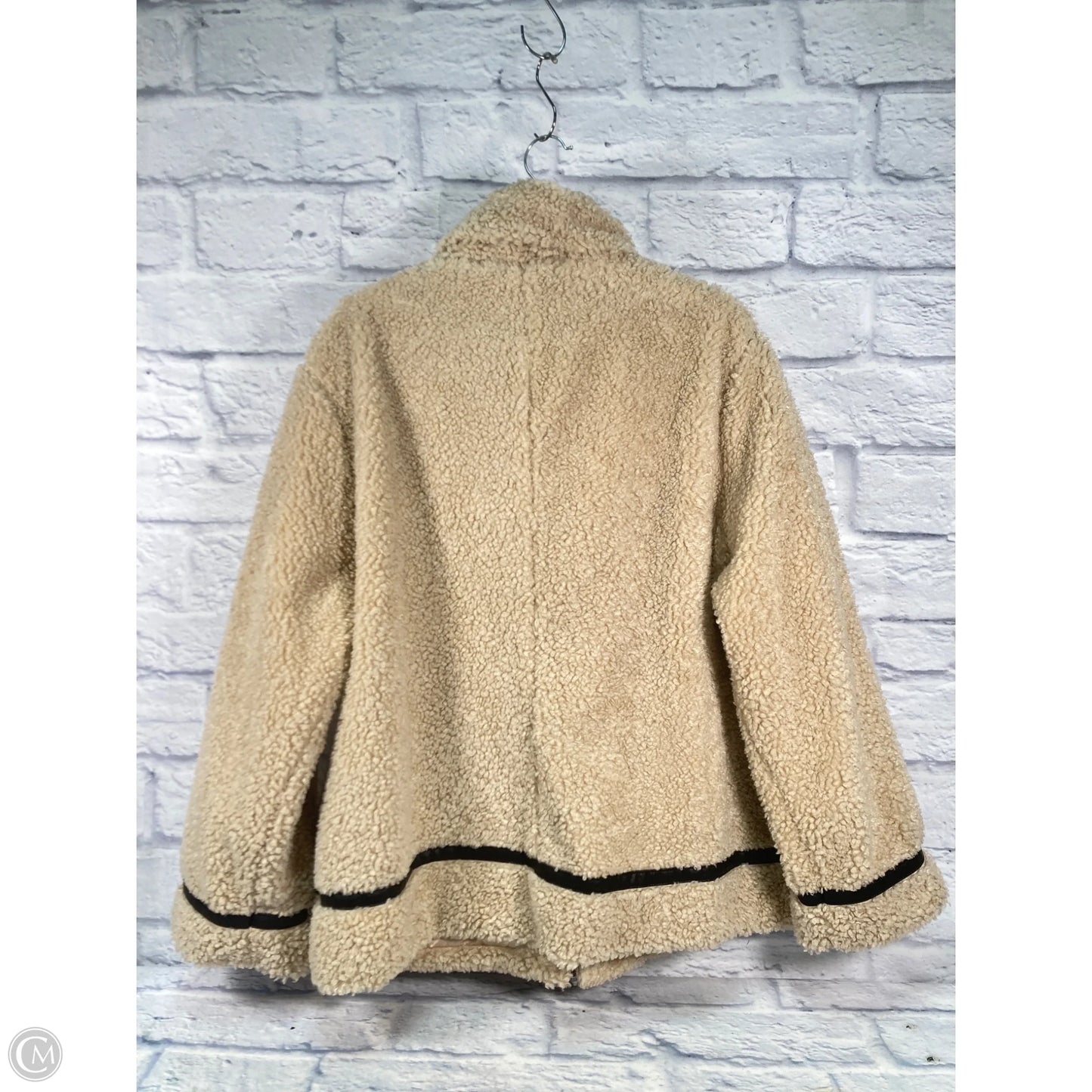 Coat Faux Fur & Sherpa By Madden Girl In Tan, Size: Xxl