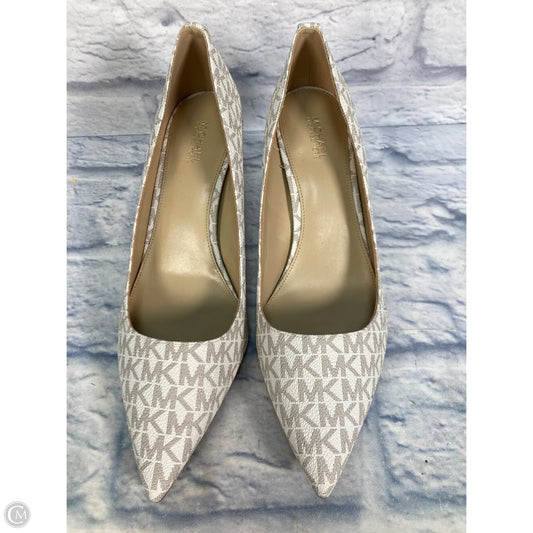 Shoes Heels Kitten By Michael By Michael Kors In Cream & Tan, Size: 9.5