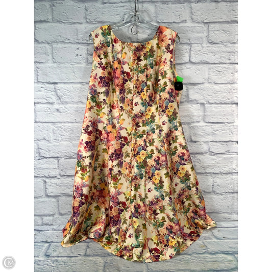 Dress Party Short By Gabby Skye In Orange & Pink, Size: Xl