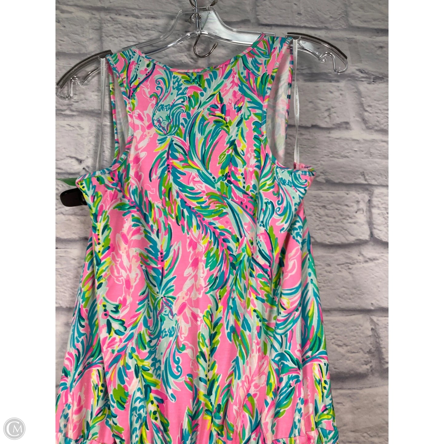 Jumpsuit Designer By Lilly Pulitzer In Green & Pink, Size: S