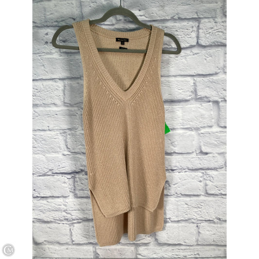 Top Sleeveless By Massimo Dutti In Tan, Size: Xs