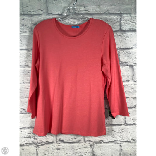 Top 3/4 Sleeve By J Mclaughlin In Pink, Size: L