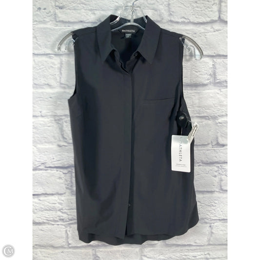Top Sleeveless By Athleta In Black, Size: S