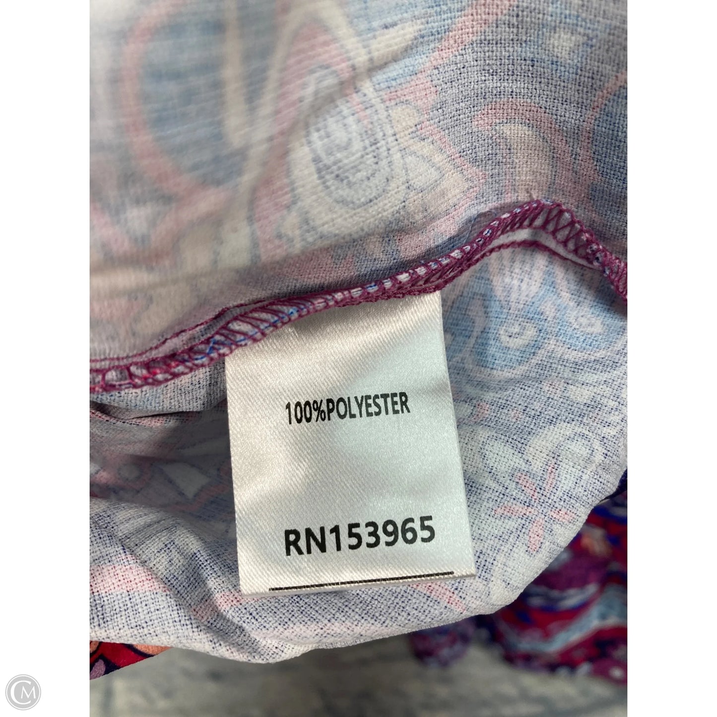 Dress Casual Short By Clothes Mentor In Blue & Purple, Size: M