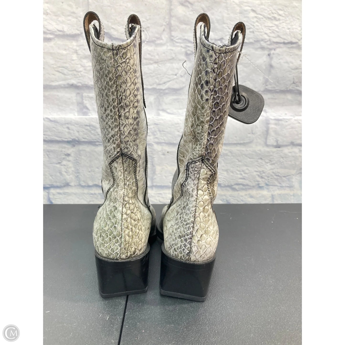 Boots Western By Tony Lama In Snakeskin Print, Size: 7