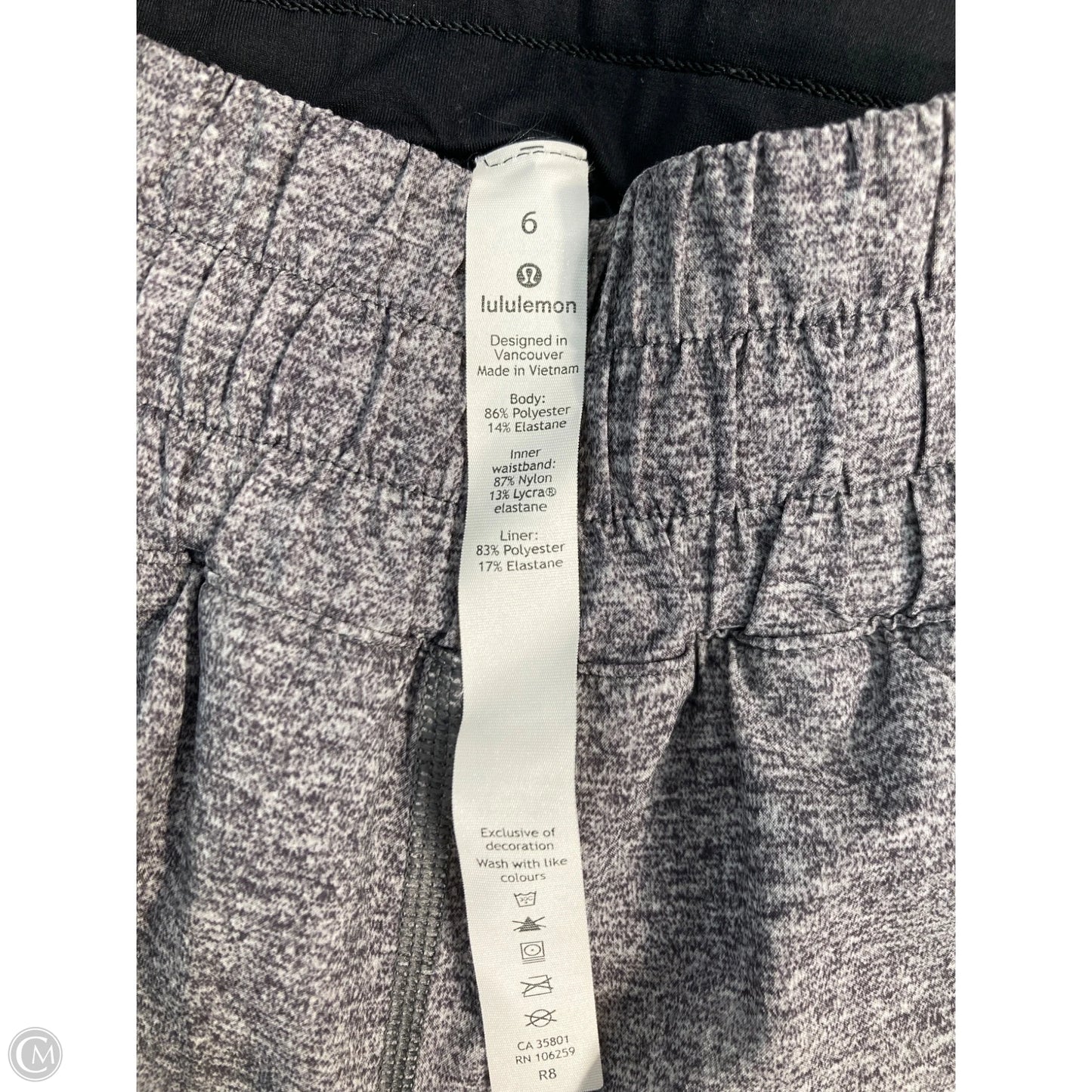 Athletic Shorts By Lululemon In Grey, Size: S