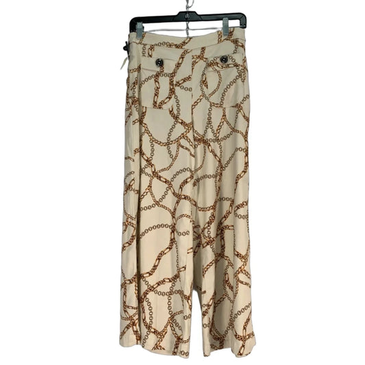 Pants Cropped By Maeve In Cream & Tan, Size: 4
