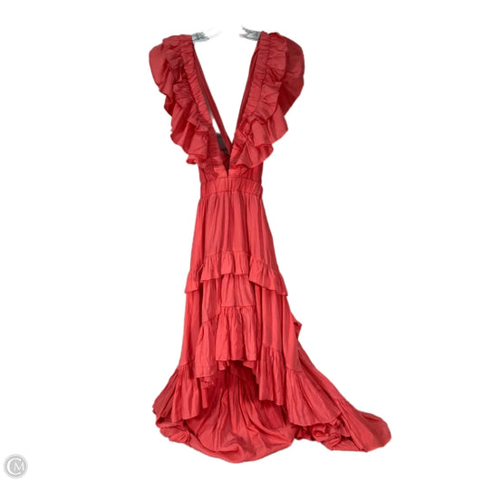 Dress Party Long By Clothes Mentor In Coral, Size: S
