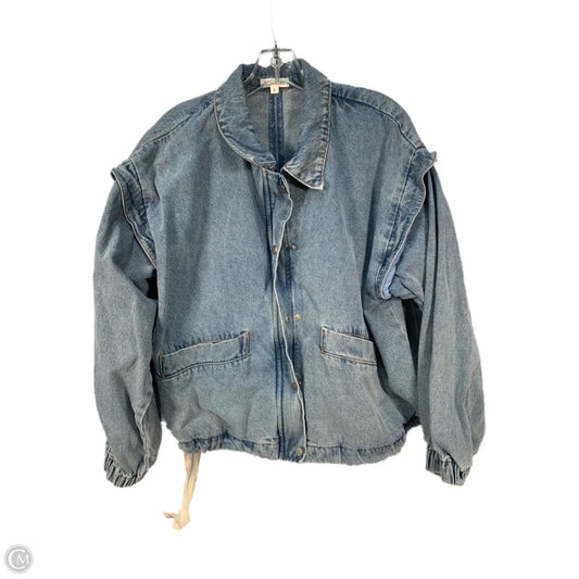 Jacket Denim By Wishlist In Blue Denim, Size: S