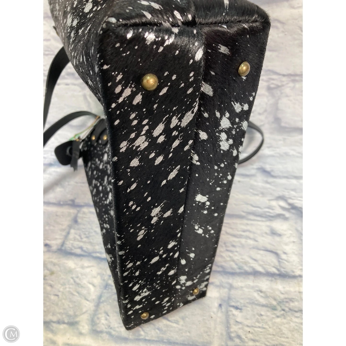Tote Leather By Clothes Mentor, Size: Large