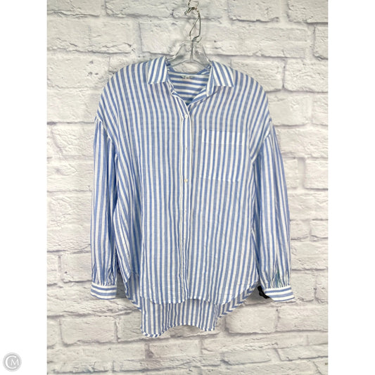 Tunic Long Sleeve By Rails In Blue & White, Size: Xs