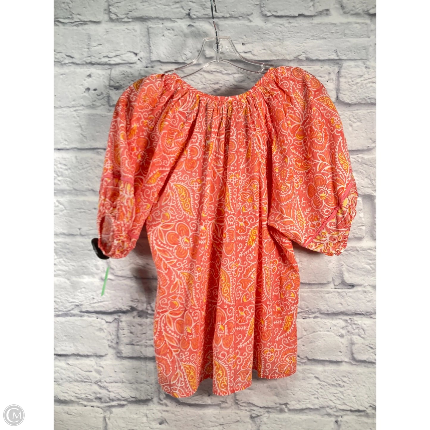 Top Short Sleeve By Cleobella In Orange, Size: S