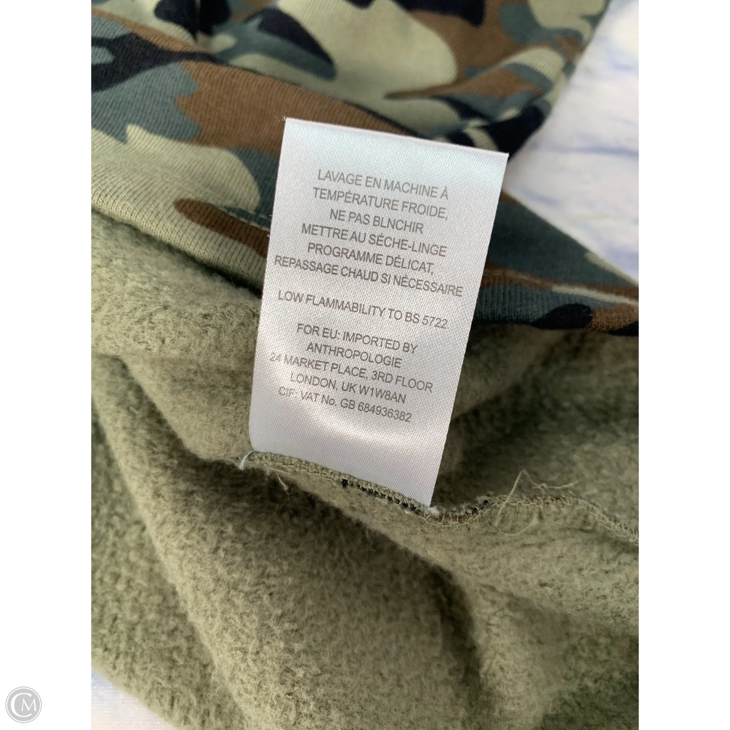 Top Short Sleeve By Velvet By Graham & Spencer In Camouflage Print, Size: L