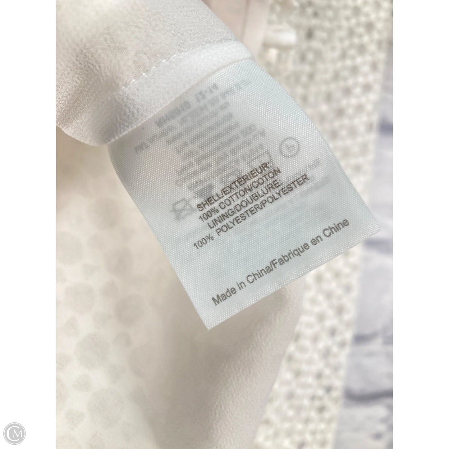 Top Short Sleeve Designer By Tory Burch In White, Size: Xs