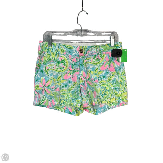 Shorts Designer By Lilly Pulitzer In Blue & Pink, Size: 2