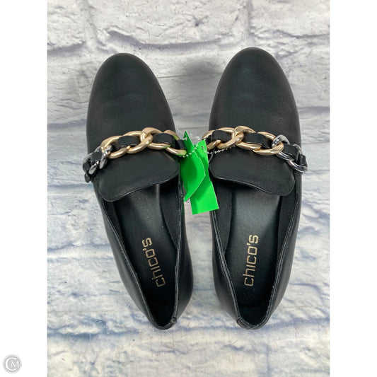 Shoes Flats By Chicos In Black, Size: 6.5