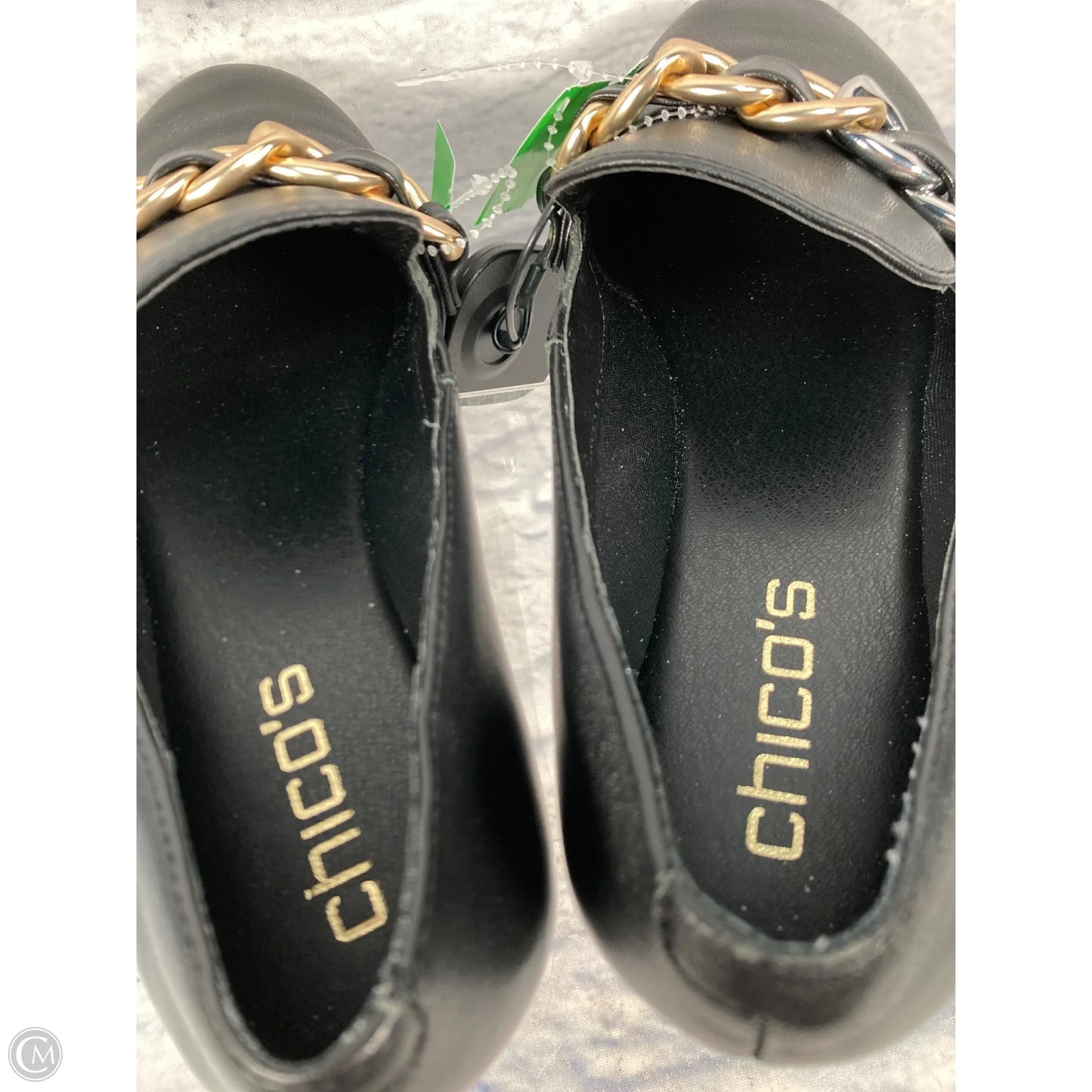Shoes Flats By Chicos In Black, Size: 6.5