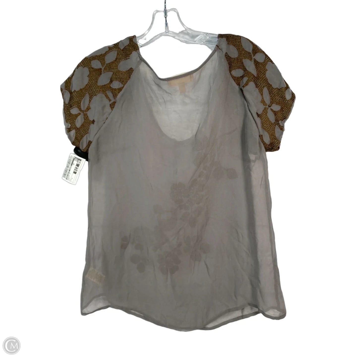Blouse Short Sleeve By Moulinette Soeurs In Grey, Size: S