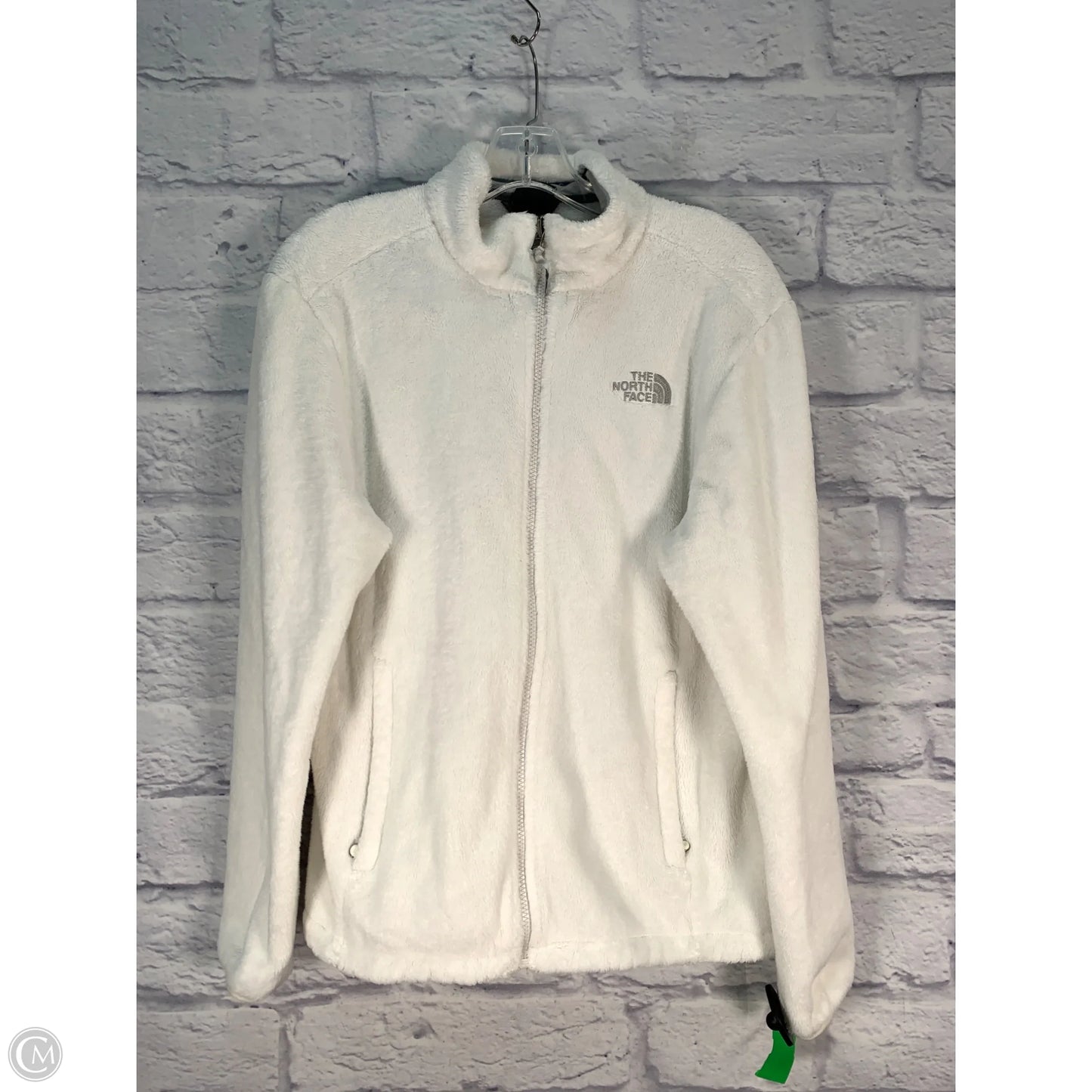 Athletic Jacket By The North Face In White, Size: L
