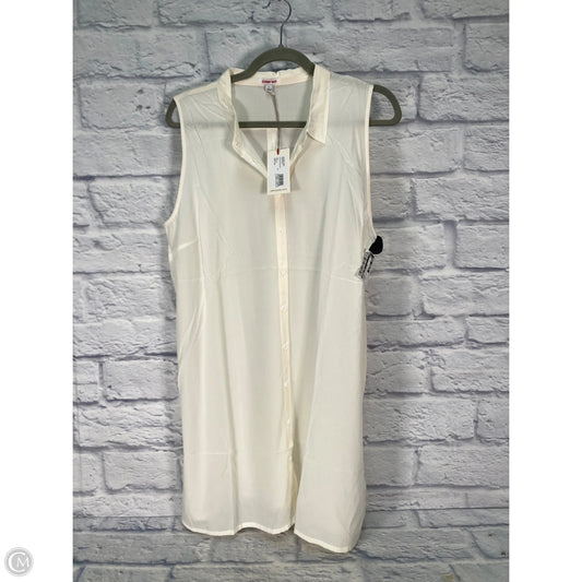 Blouse Sleeveless By Johnny Was In Cream, Size: L