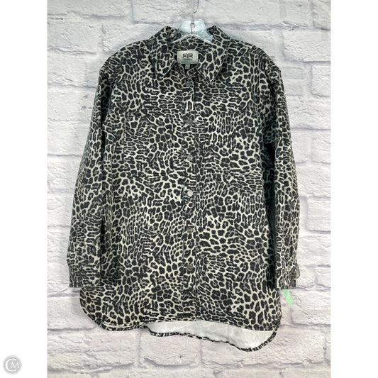 Jacket Shirt By Robert Rodriguez In Animal Print, Size: M