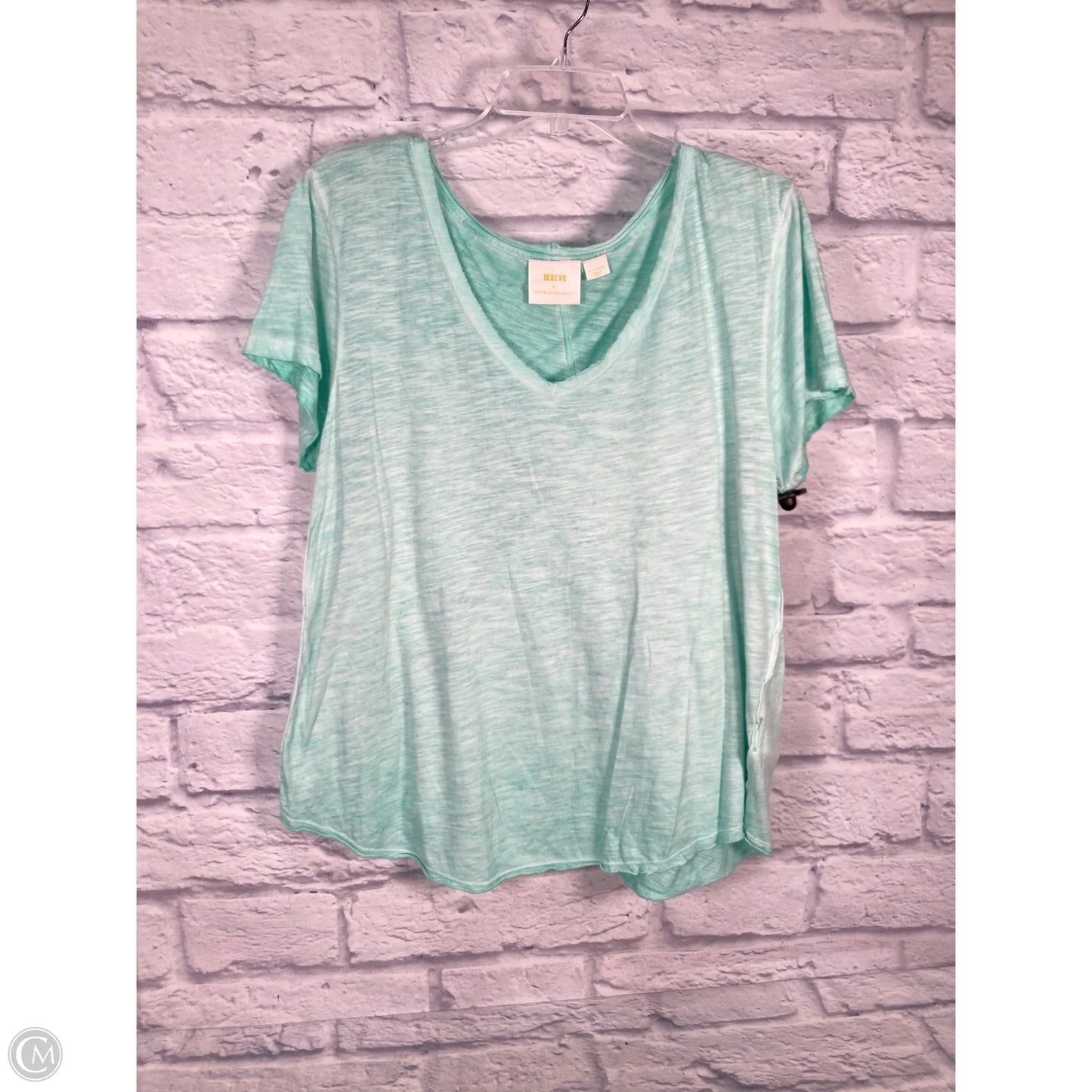 Top Short Sleeve By Maeve In Teal, Size: Xl