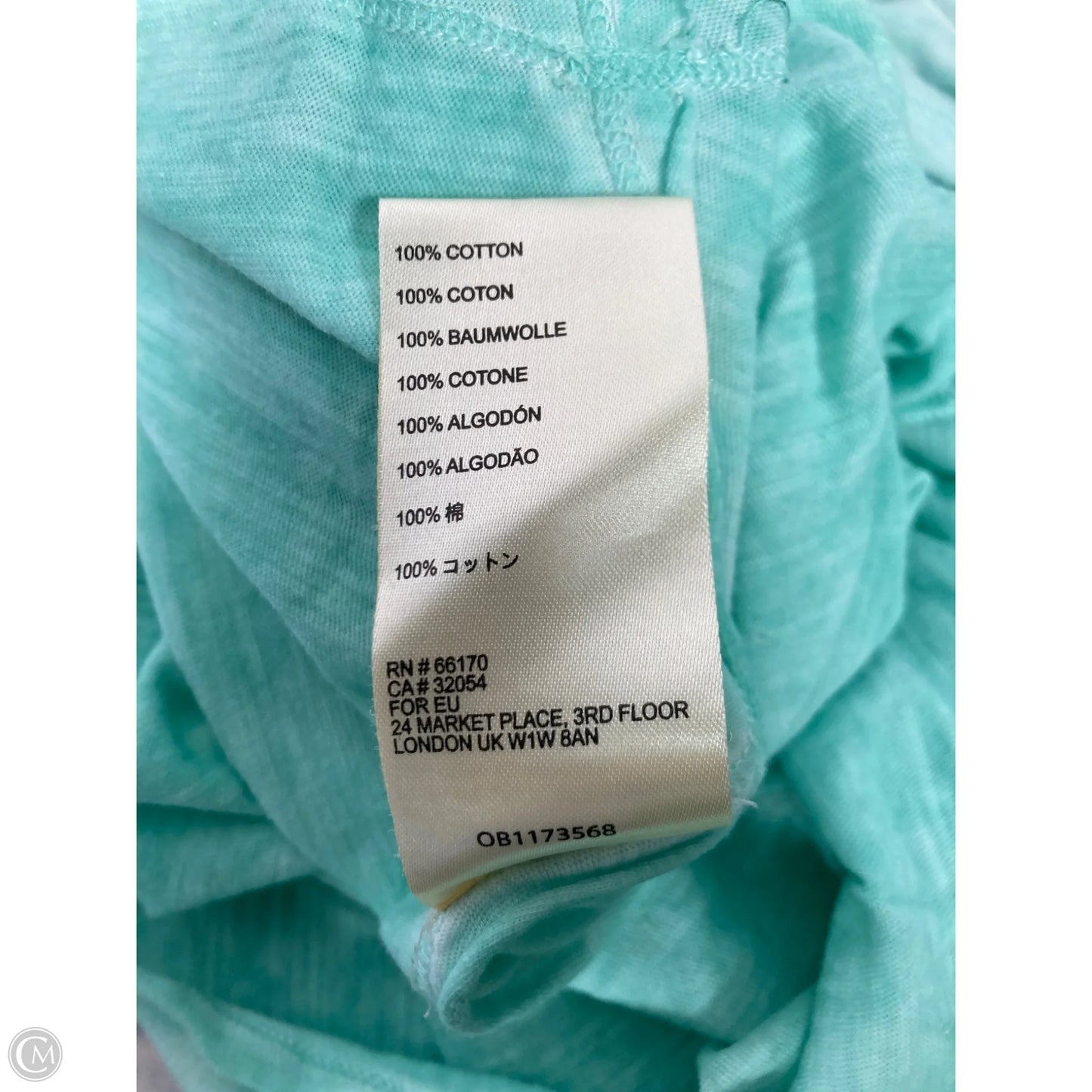 Top Short Sleeve By Maeve In Teal, Size: Xl