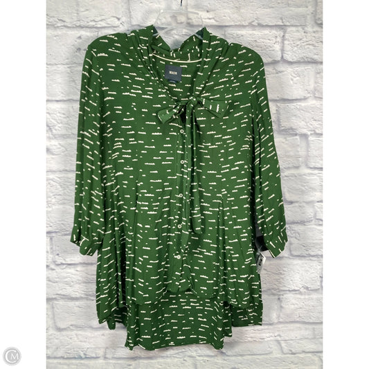 Tunic 3/4 Sleeve By Maeve In Green, Size: L