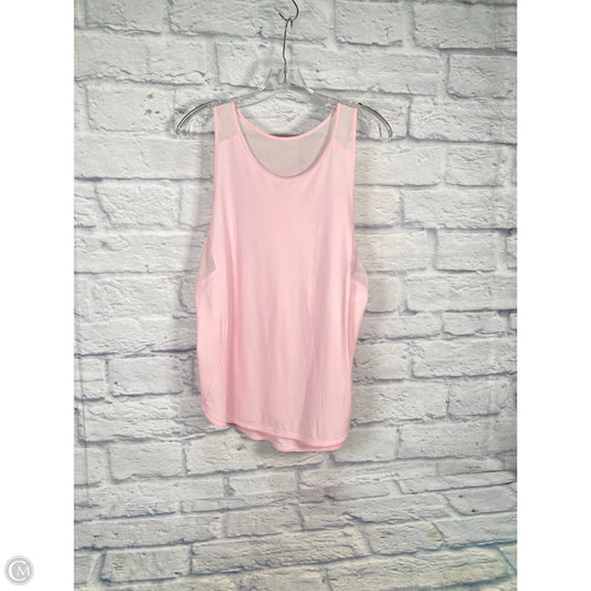 Athletic Tank Top By Lululemon In Pink, Size: M