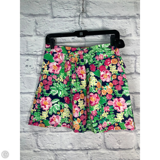 Skirt Designer By Lilly Pulitzer In Blue & Green, Size: 4
