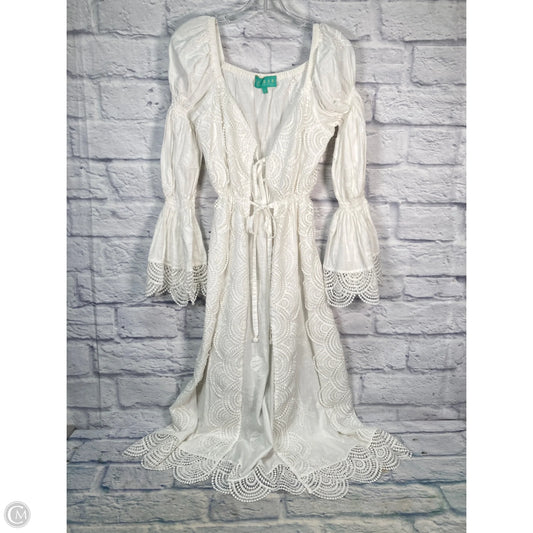 Swimwear Cover-up By Clothes Mentor In White, Size: S