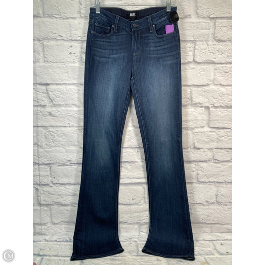 Jeans Boot Cut By Paige In Blue Denim, Size: 8