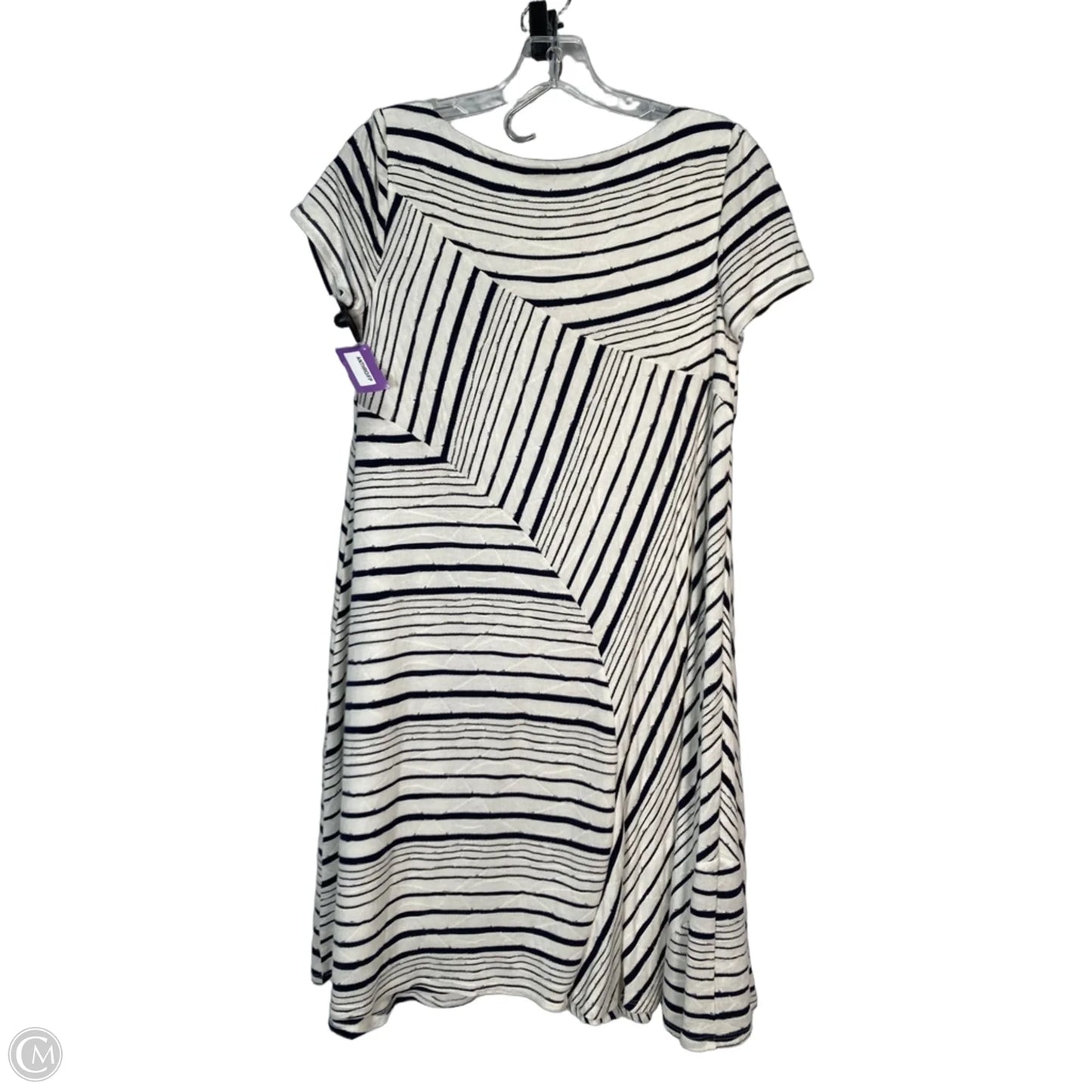 Dress Casual Short By Maeve In Blue & White, Size: S
