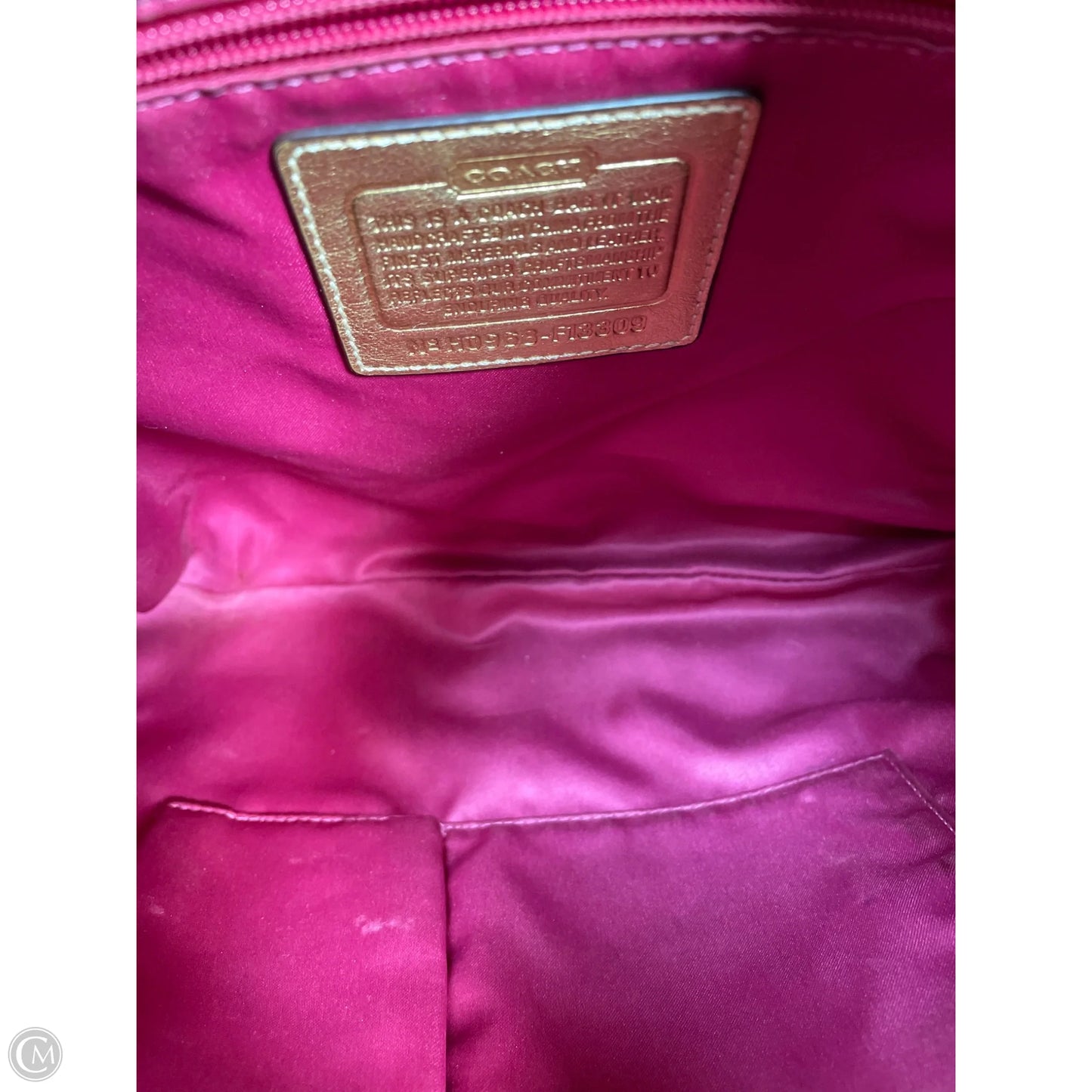 Handbag Designer By Coach, Size: Medium