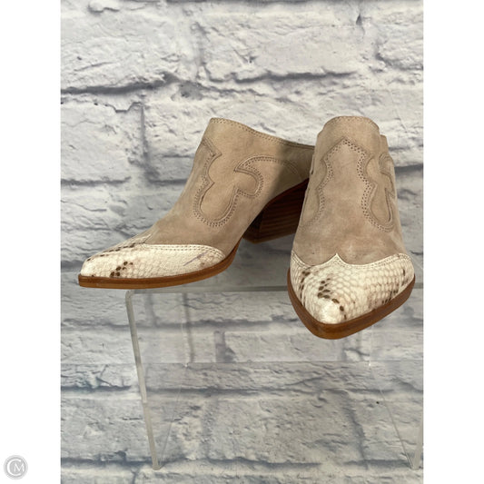 Boots Ankle Heels By Dolce Vita In Tan, Size: 8