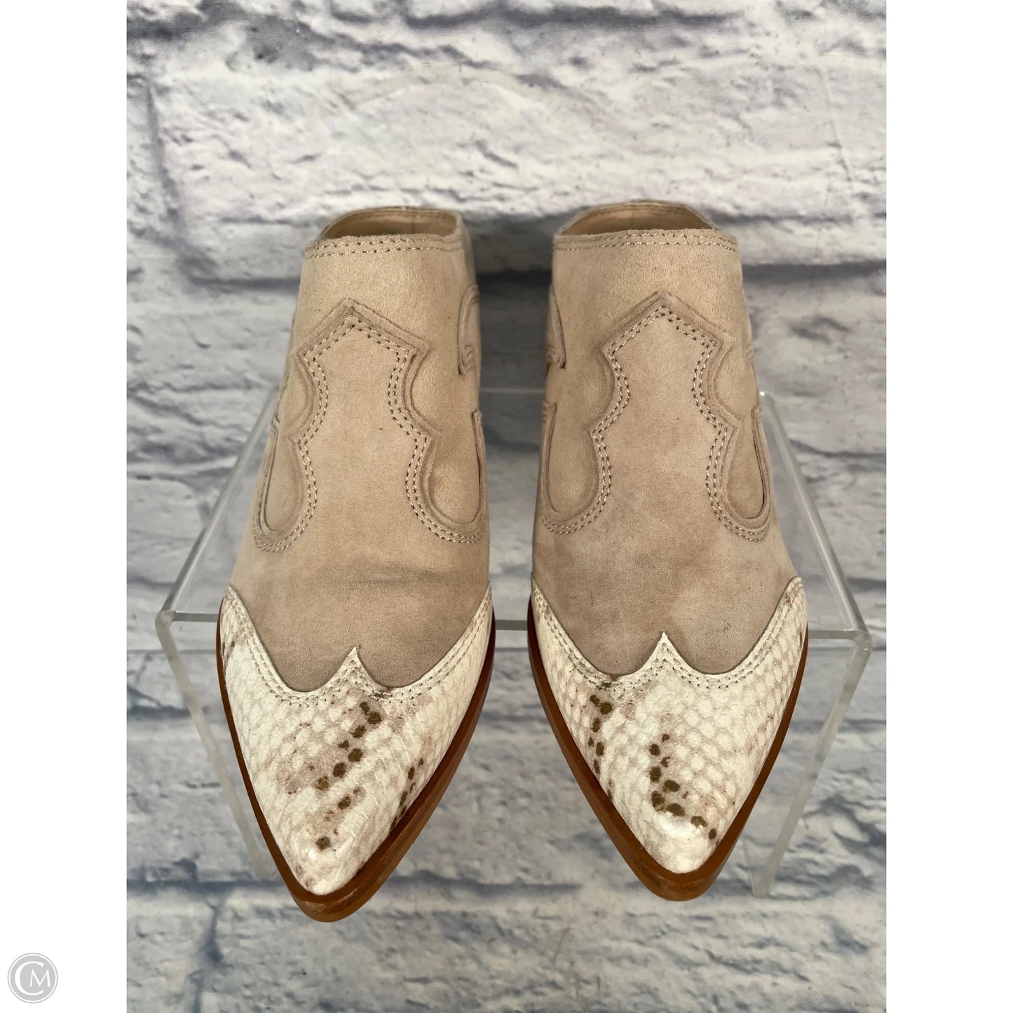 Boots Ankle Heels By Dolce Vita In Tan, Size: 8