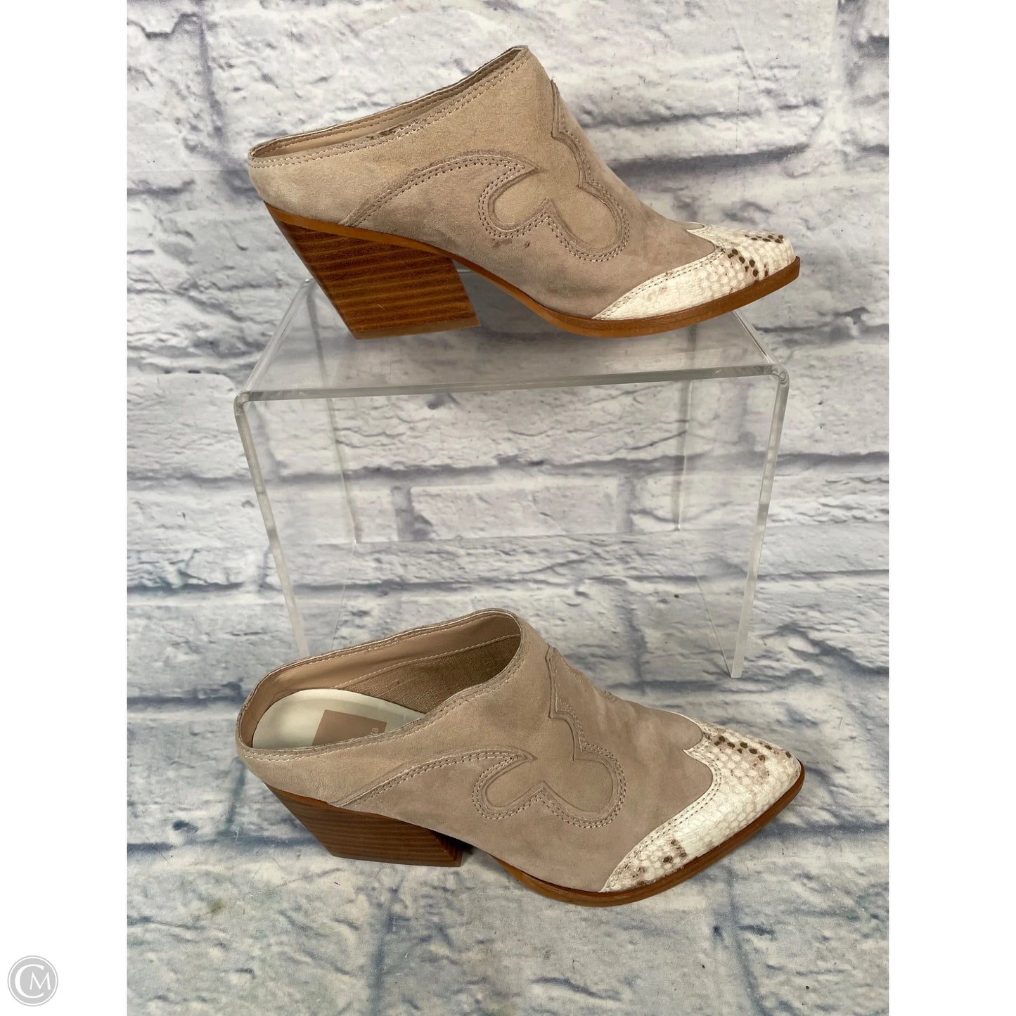 Boots Ankle Heels By Dolce Vita In Tan, Size: 8