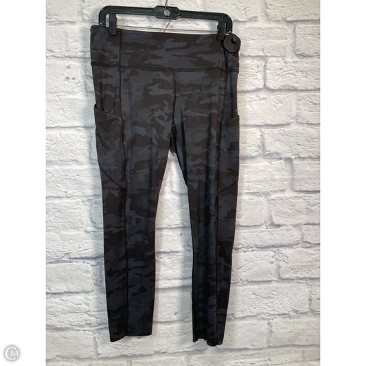 Athletic Capris By Lululemon In Camouflage Print, Size: 12