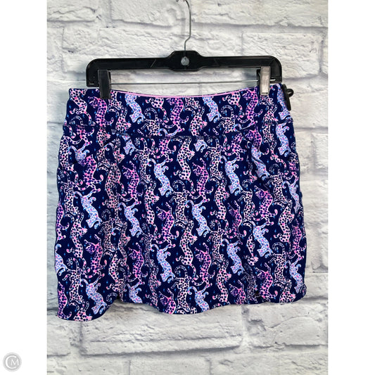 Skort Designer By Lilly Pulitzer In Blue & Purple, Size: M