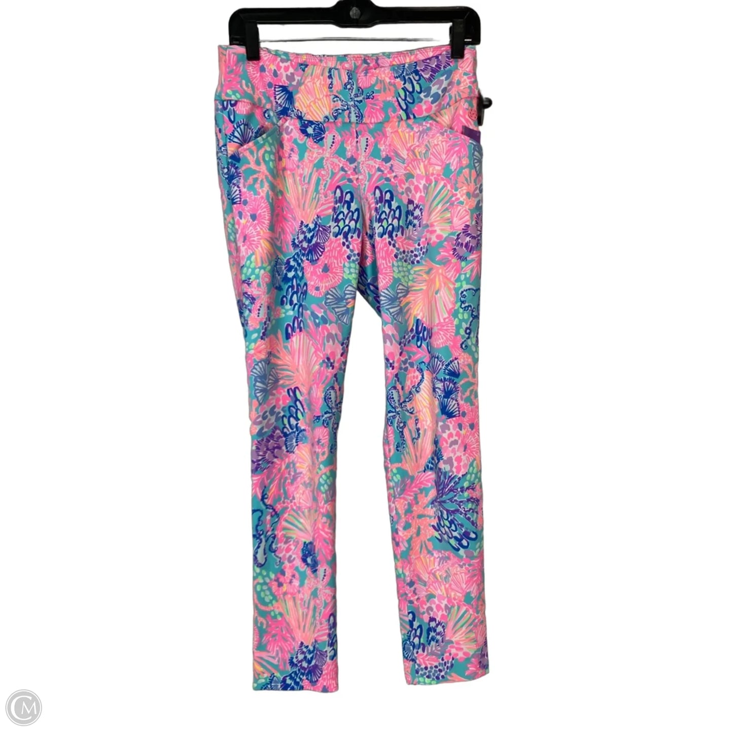 Pants Designer By Lilly Pulitzer In Blue & Pink, Size: 4