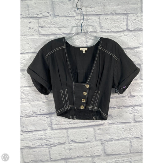 Top Short Sleeve By Pilcro In Black, Size: S