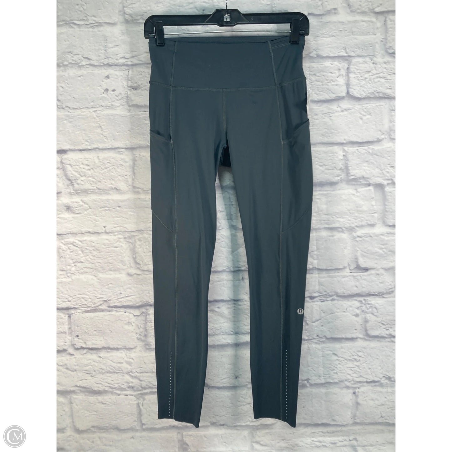 Athletic Leggings By Lululemon In Grey, Size: S