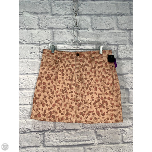 Skirt Mini & Short By Clothes Mentor In Animal Print, Size: 12