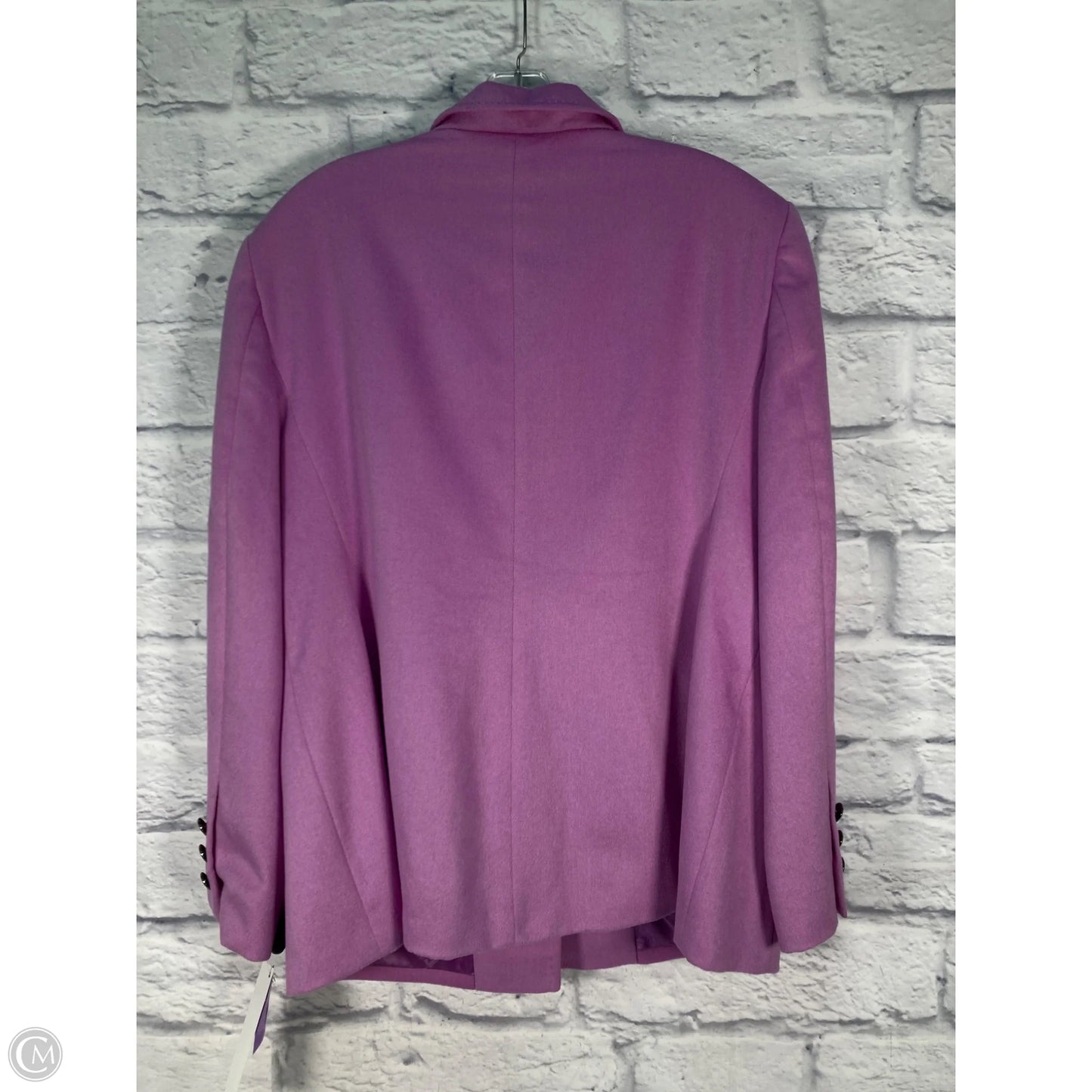 Blazer Designer By Escada In Purple, Size: L