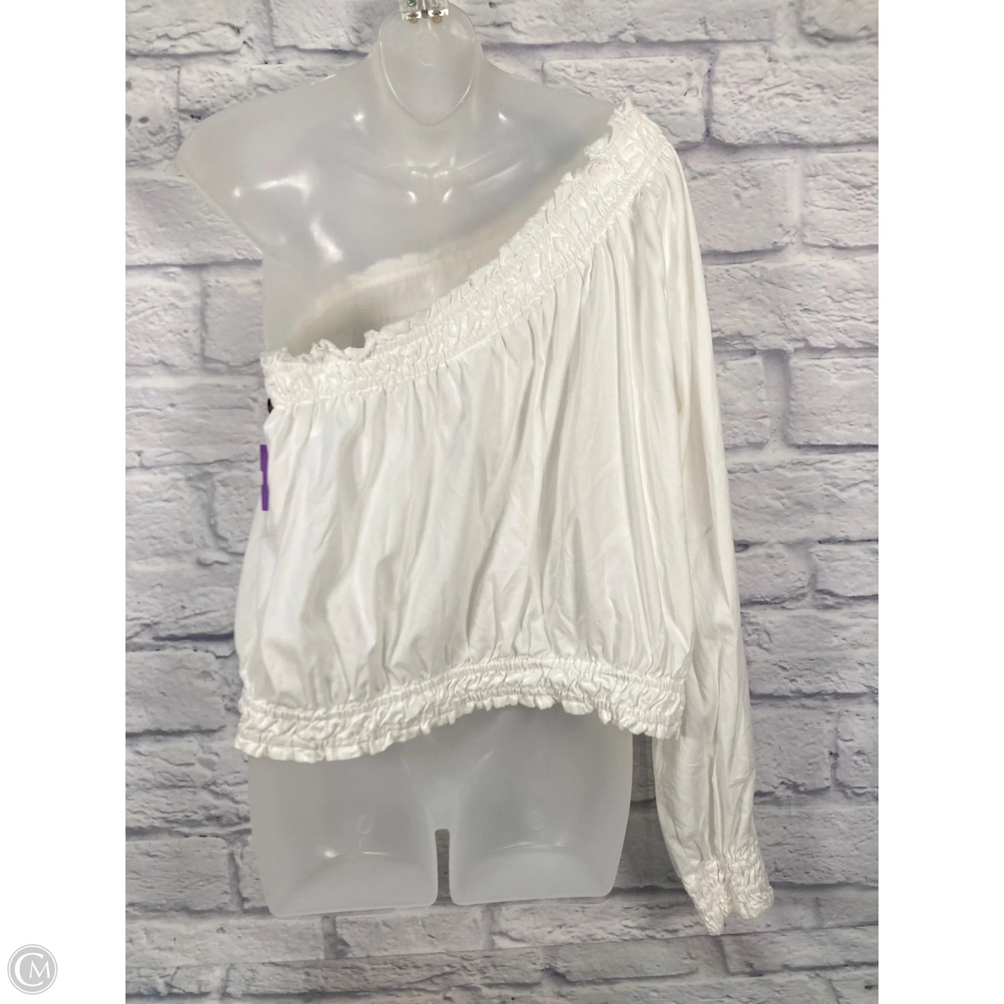Top Long Sleeve By Free People In White, Size: L
